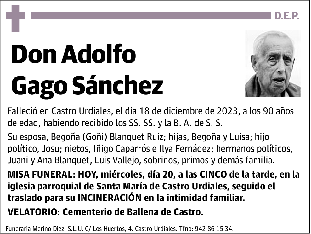 Adolfo Gago Sánchez