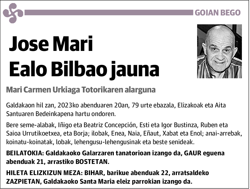 Jose Mari Ealo Bilbao