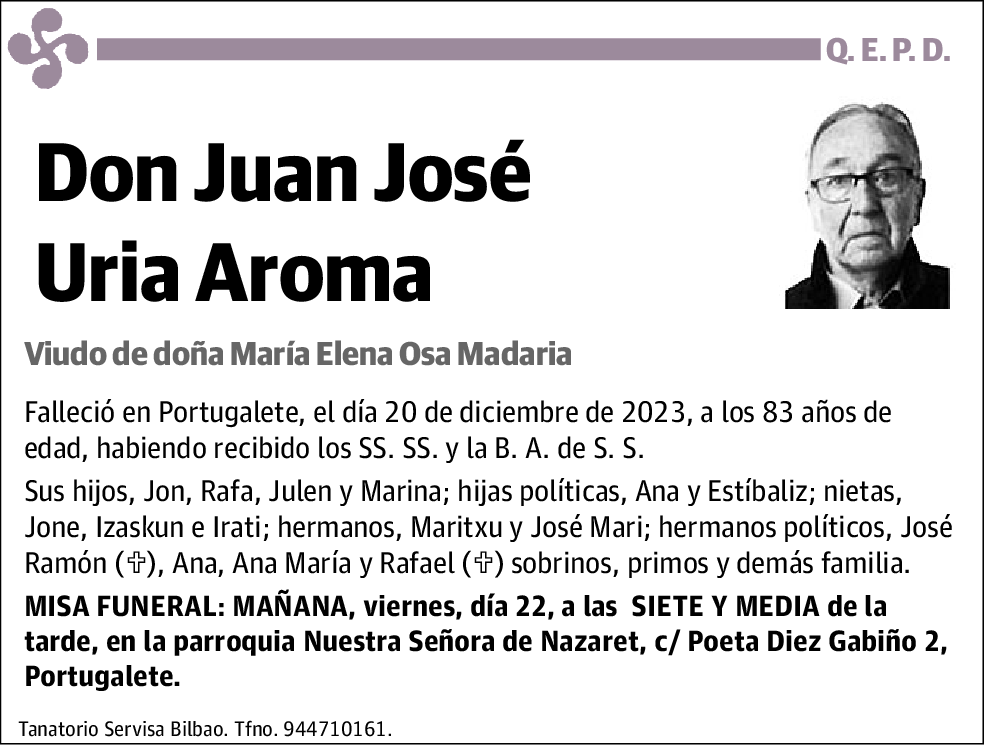 Juan José Uria Aroma