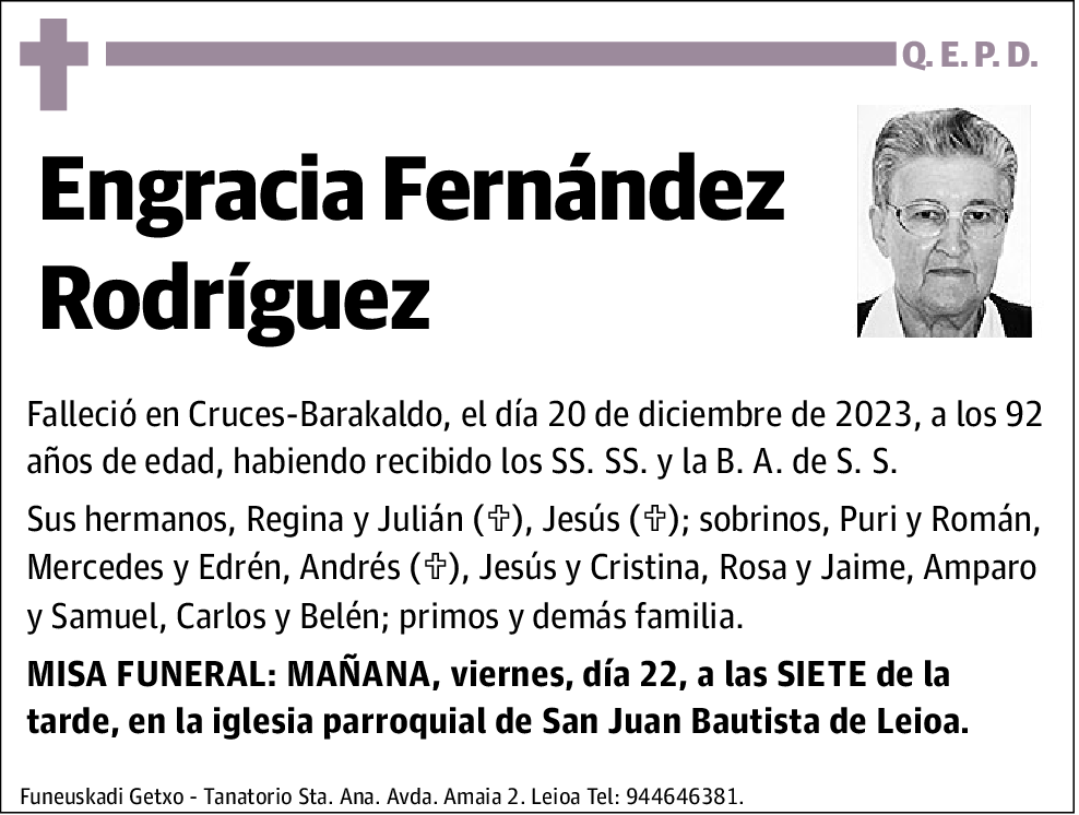 Engracia Fernández Rodríguez