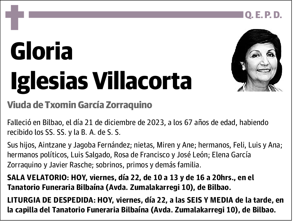 Gloria Iglesias Villacorta