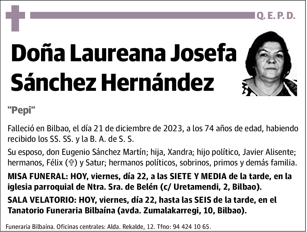 Laureana Josefa Sánchez Hernández