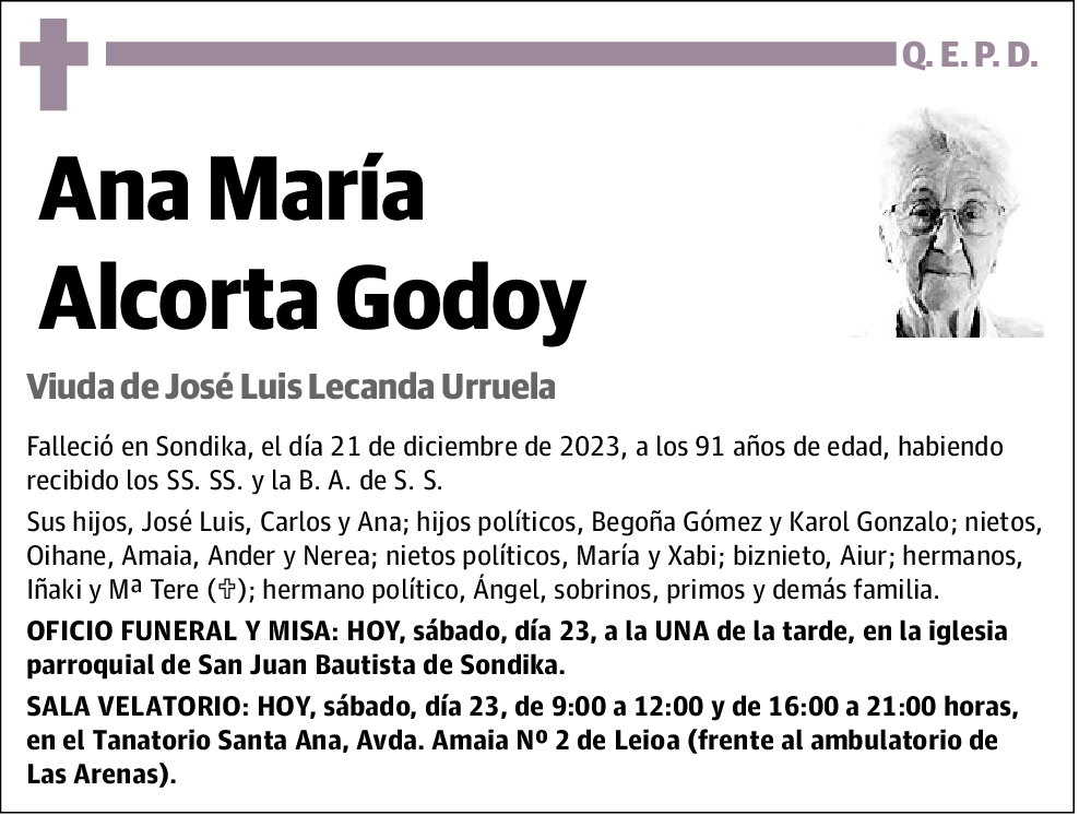 Ana María Alcorta Godoy