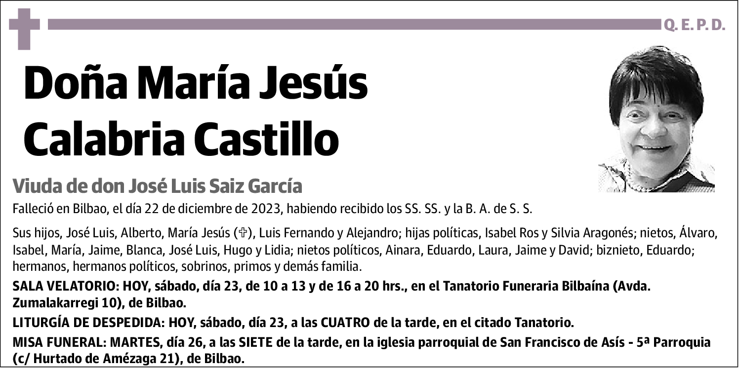 María Jesús Calabria Castillo