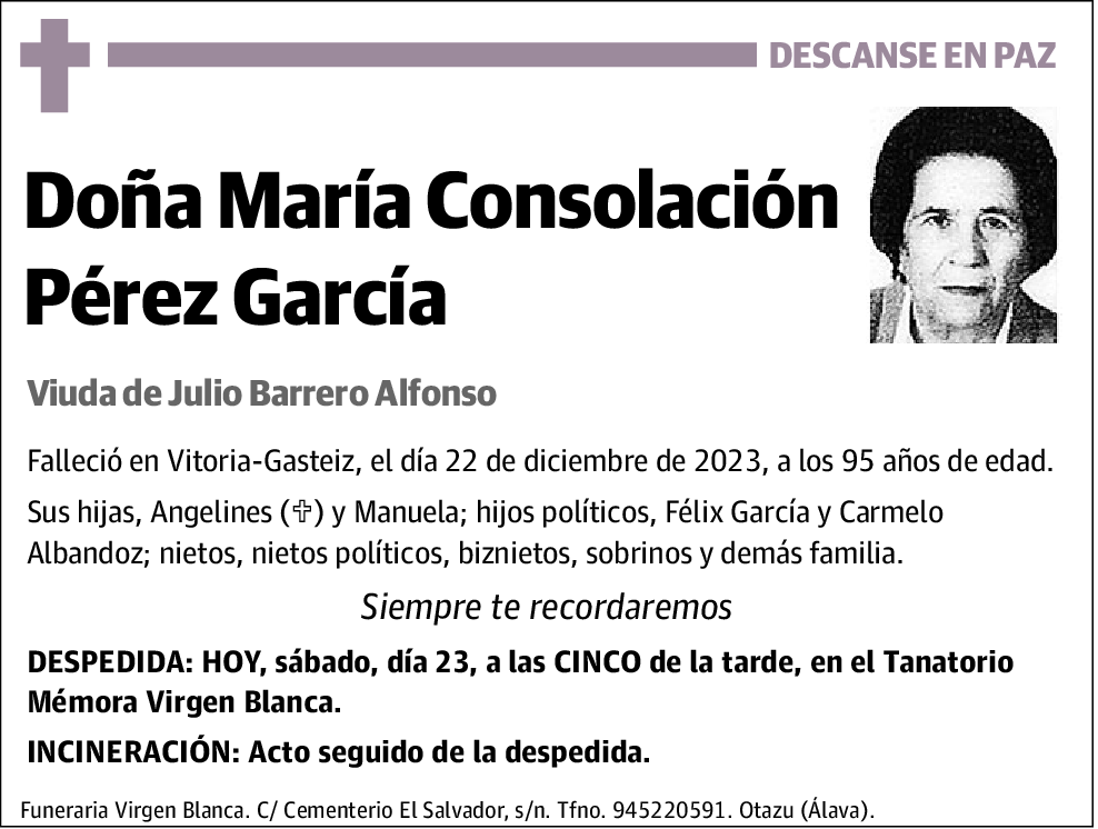 María Consolación Pérez García