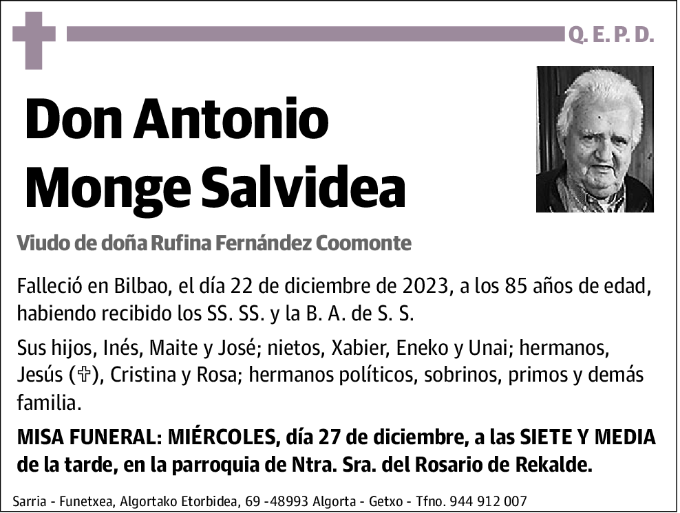 Antonio Monge Salvidea