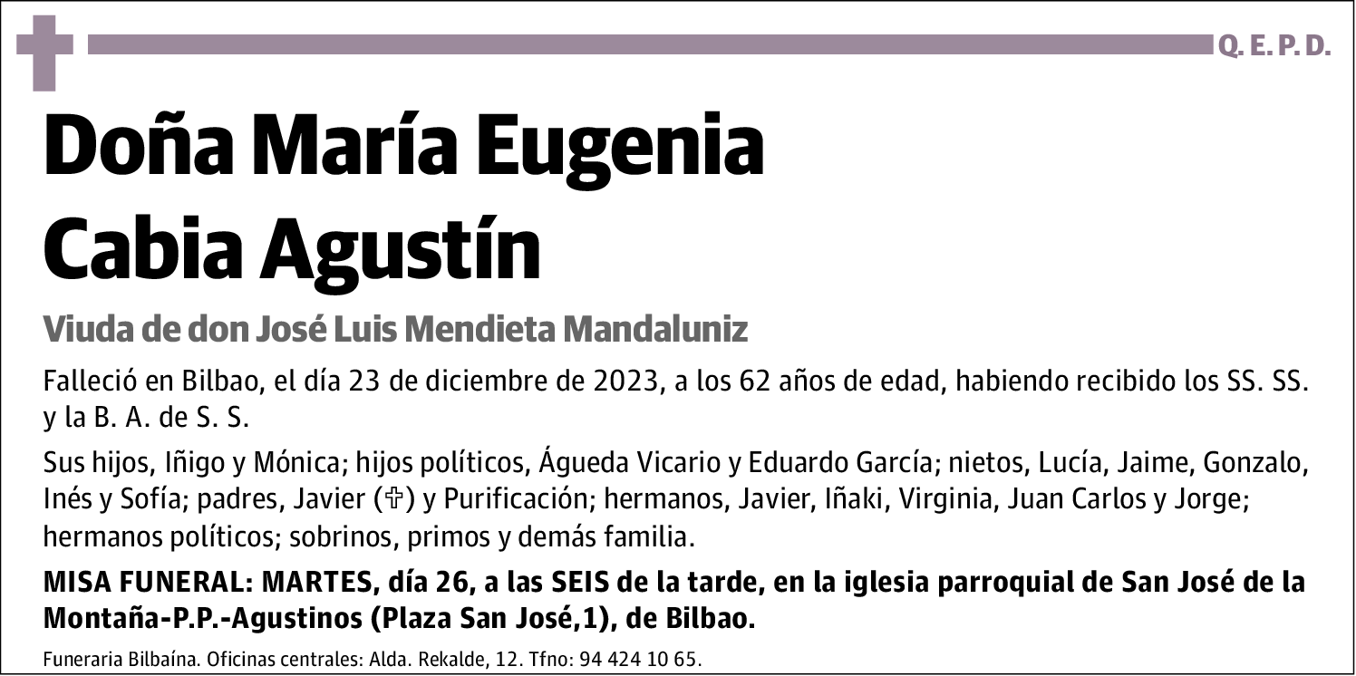 María Eugenia Cabia Agustín