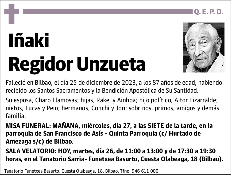 Iñaki Regidor Unzueta