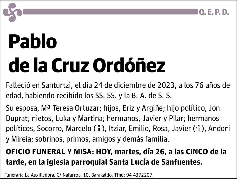 Pablo de la Cruz Ordóñez