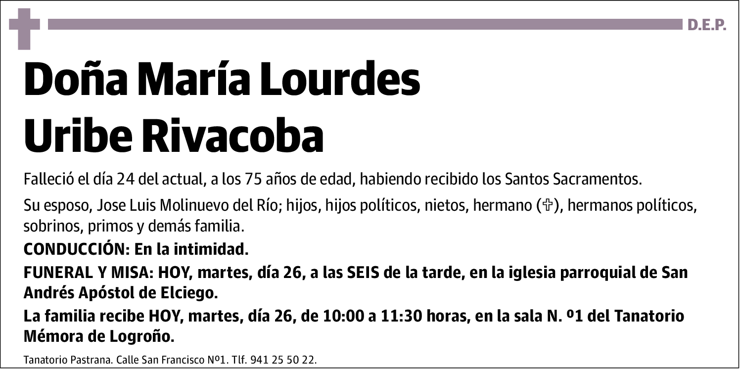 María Lourdes Uribe Rivacoba