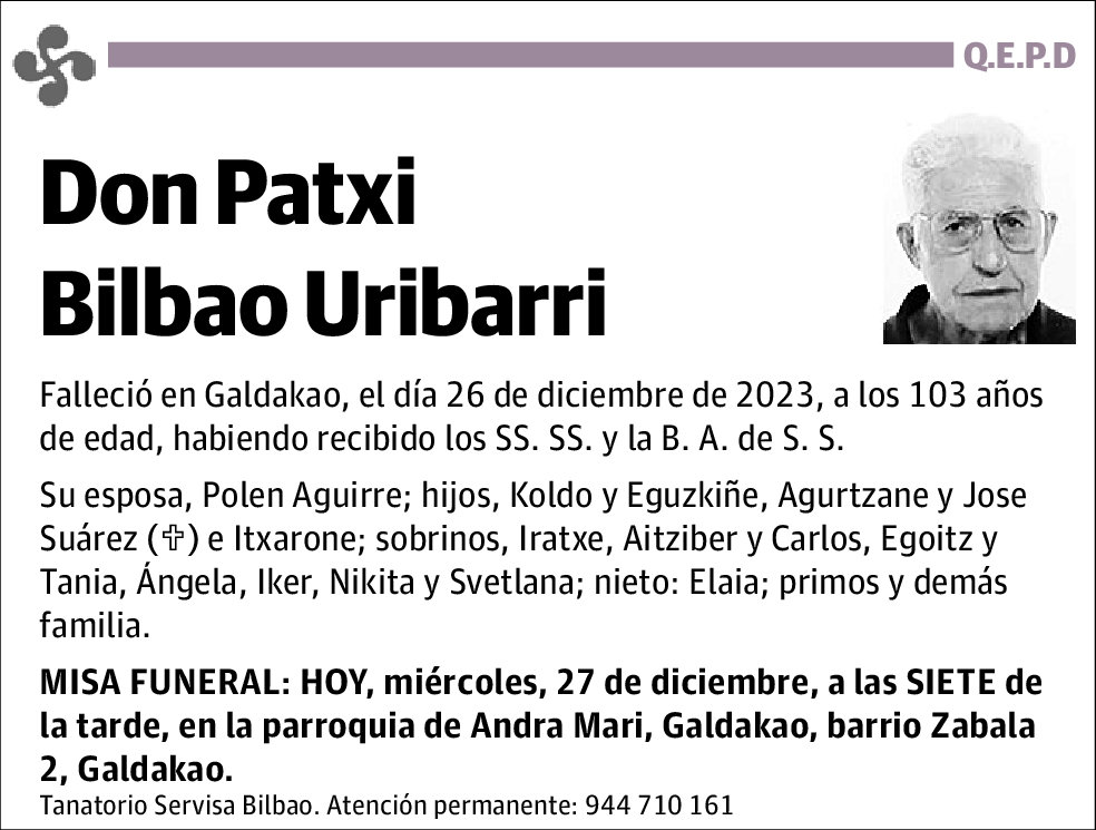 Patxi Bilbao Uribarri