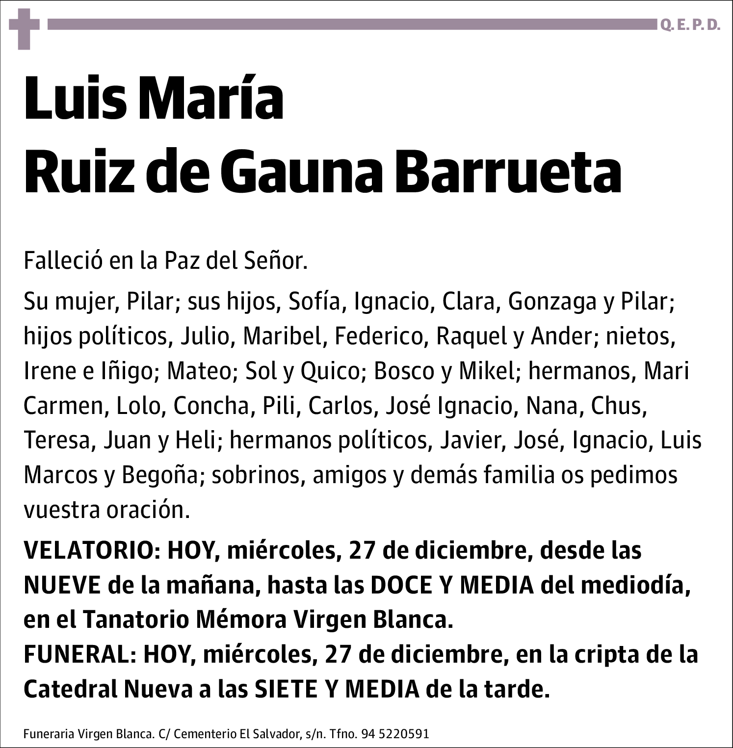 Luis María Ruiz de Gauna Barrueta