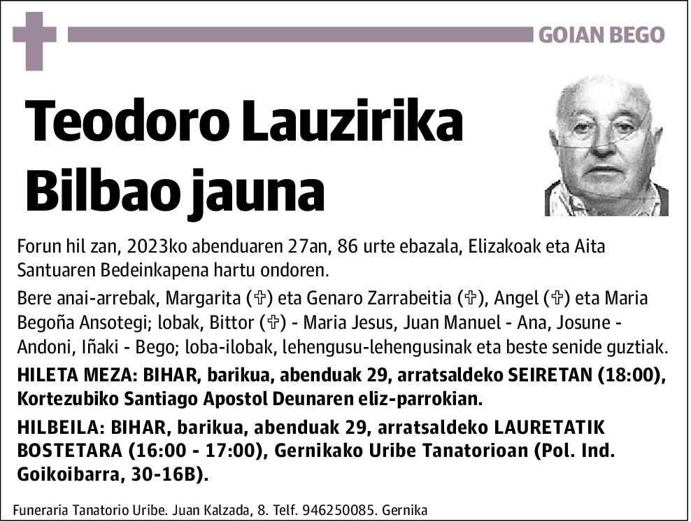 Teodoro Lauzirika Bilbao