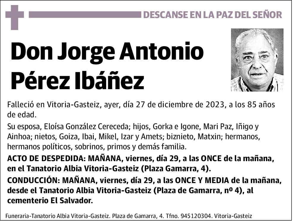 Jorge Antonio Pérez Ibáñez