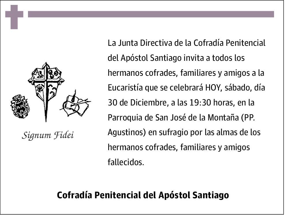 Cofradía Penitencial del Apóstol Santiago