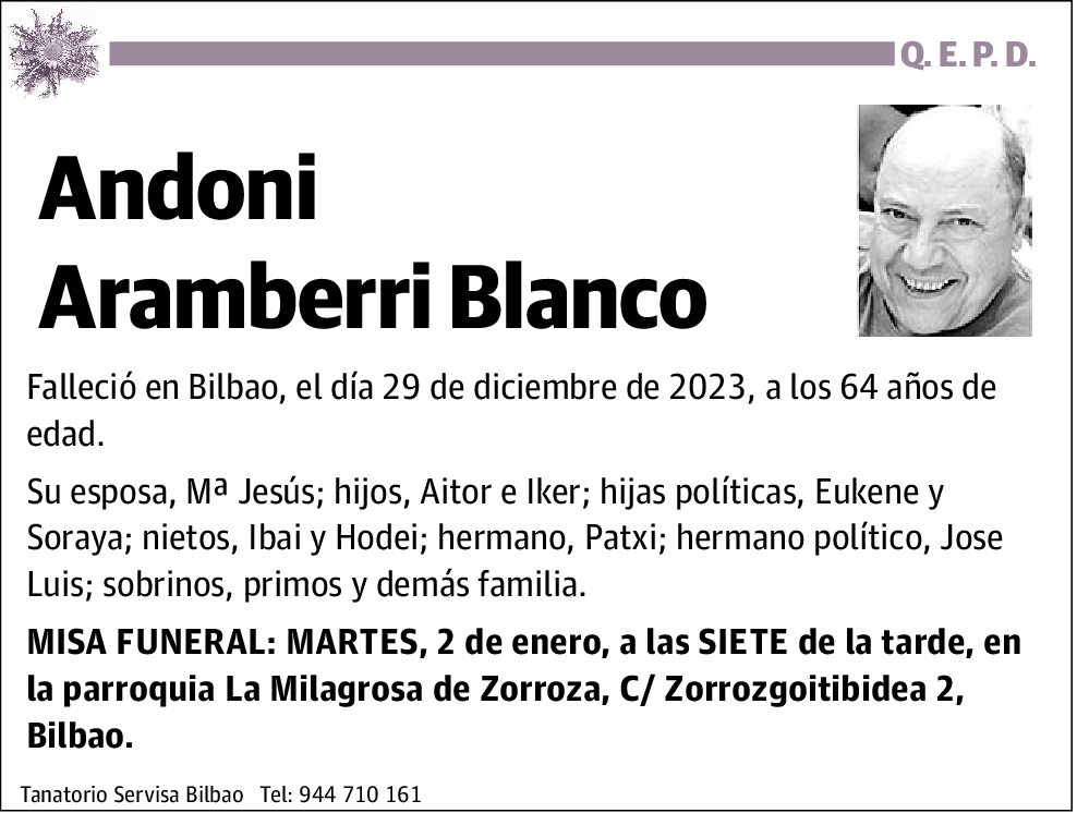 Andoni Aramberri Blanco