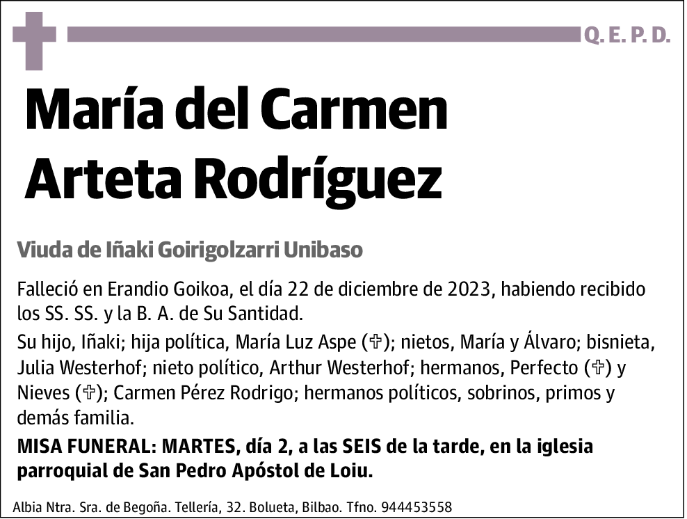 María del Carmen Arteta Rodríguez