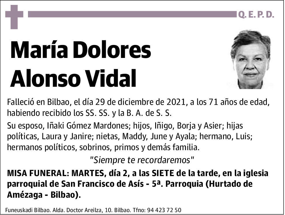 María Dolores Alonso Vidal