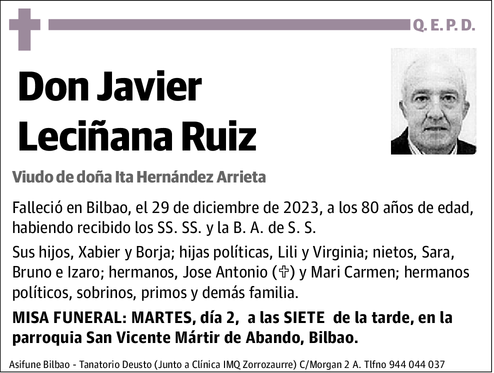 Javier Leciñana Ruiz