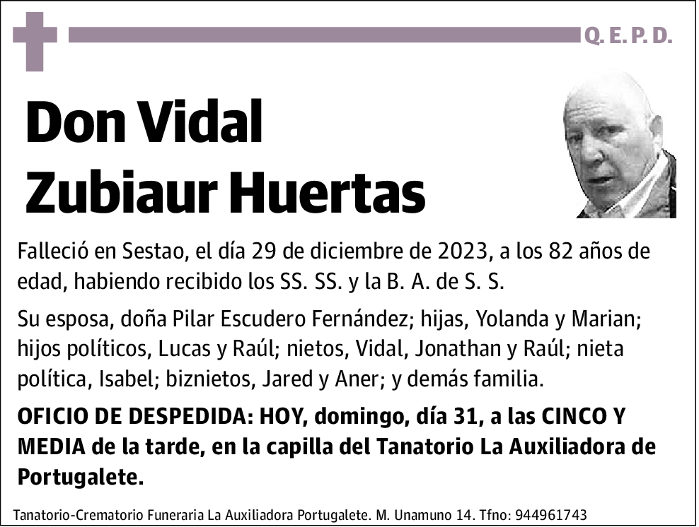 Vidal Zubiaur Huertas