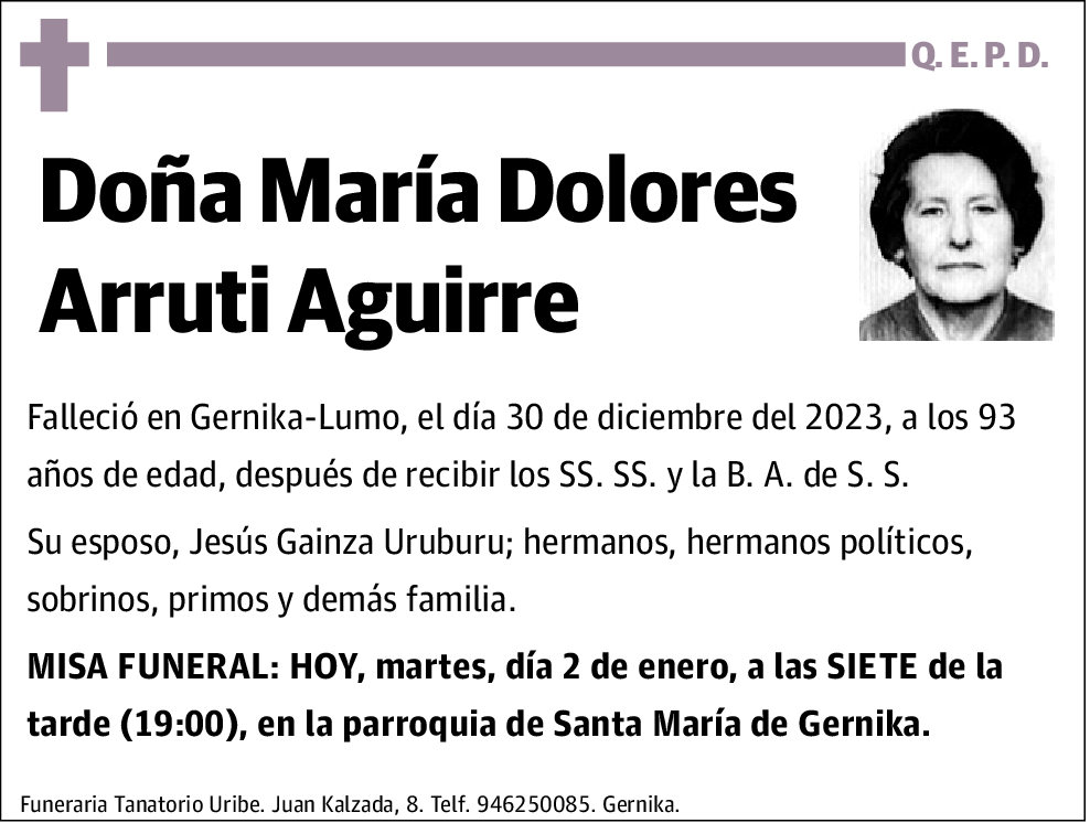 María Dolores Arruti Aguirre