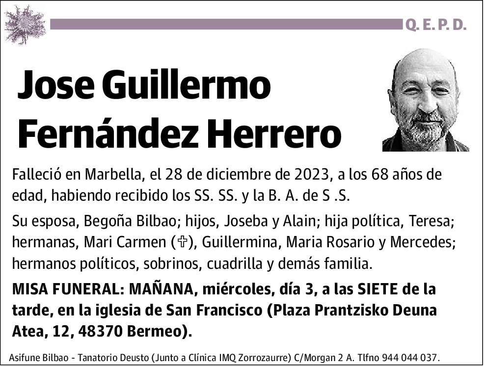 Jose Guillermo Fernández Herrero