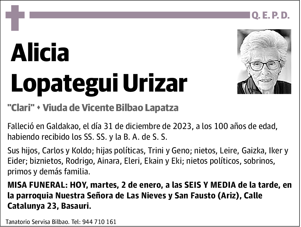 Alicia Lopategui Urizar