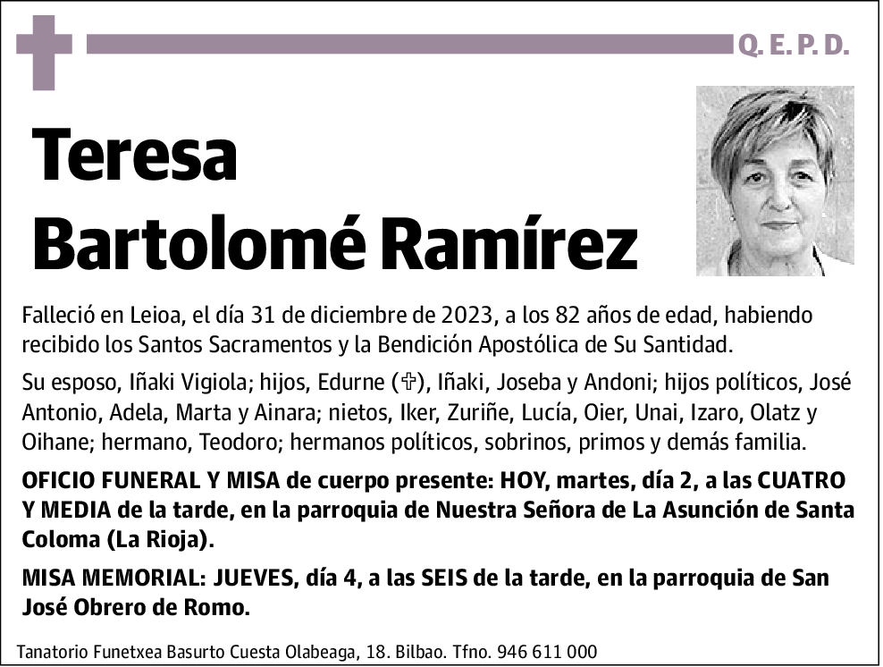 Teresa Bartolomé Ramírez