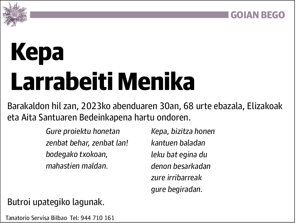 Kepa Larrabeiti Menika