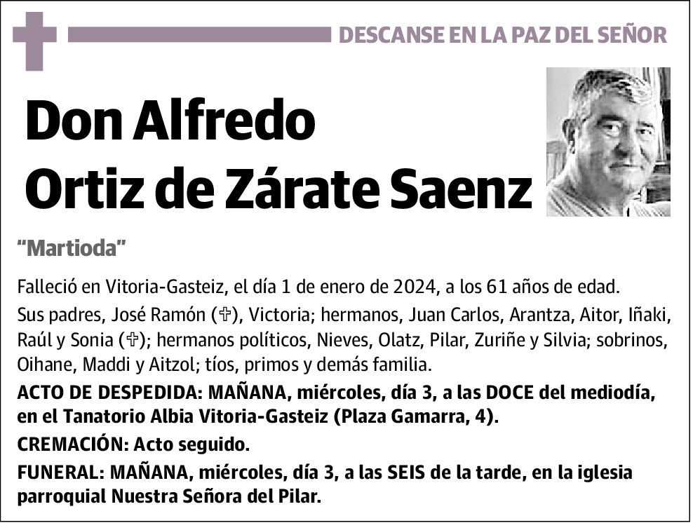 Alfredo Ortiz De Zárate Saenz