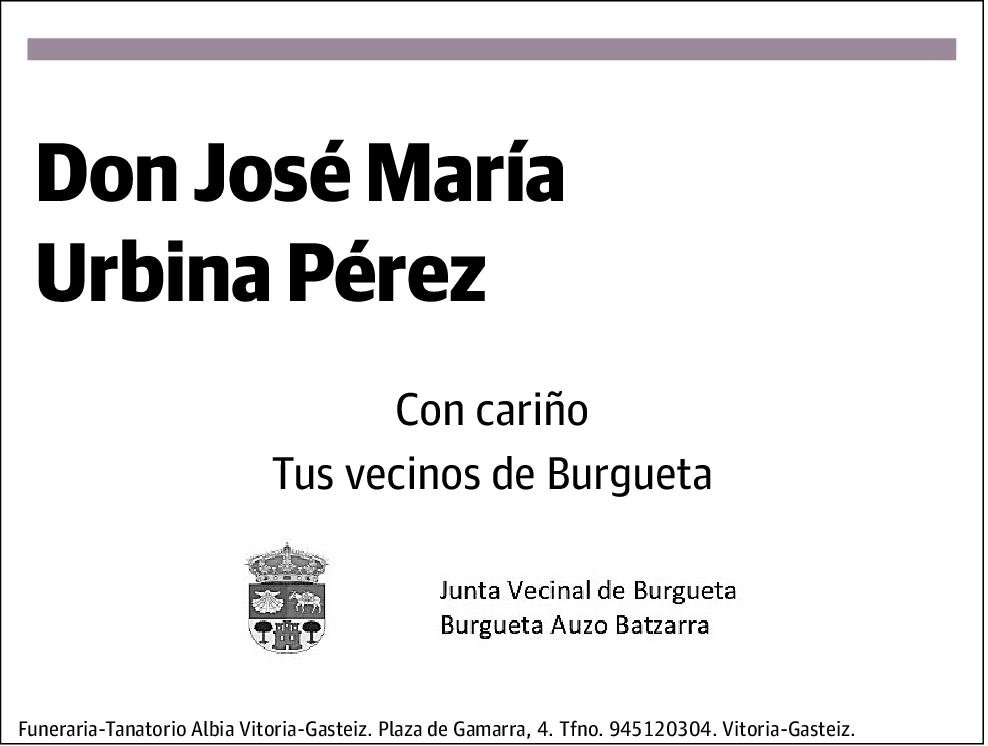 José María Urbina Pérez