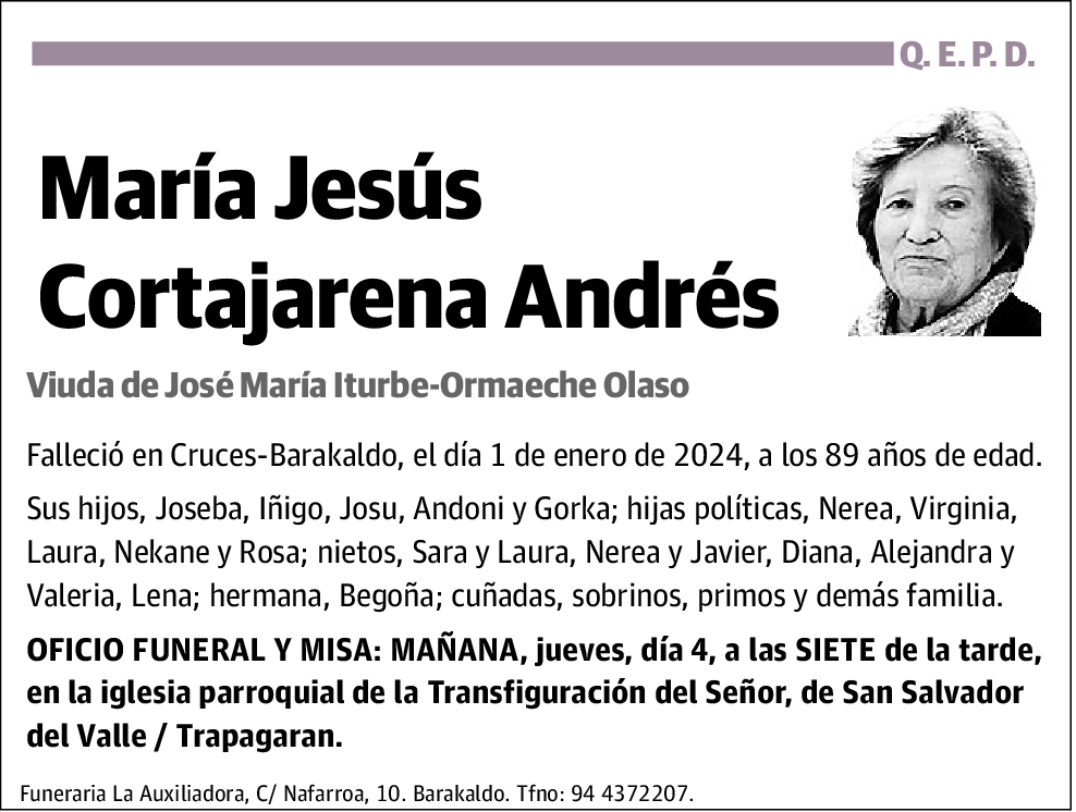 María Jesús Cortajarena Andrés