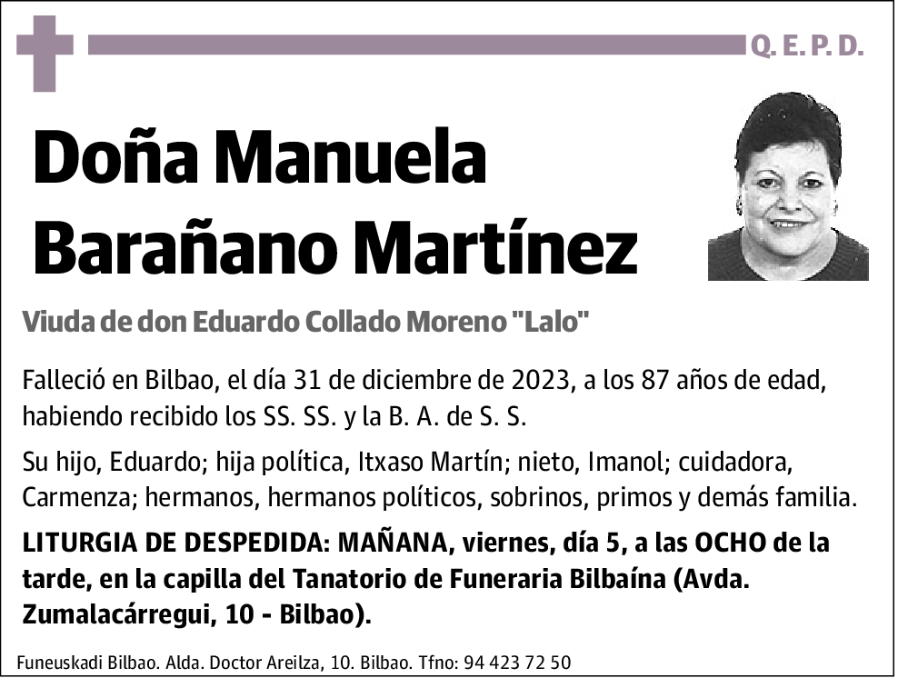 Manuela Barañano Martínez