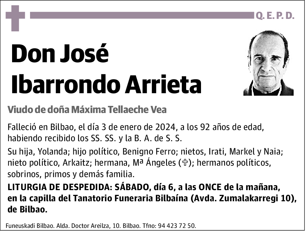 José Ibarrondo Arrieta