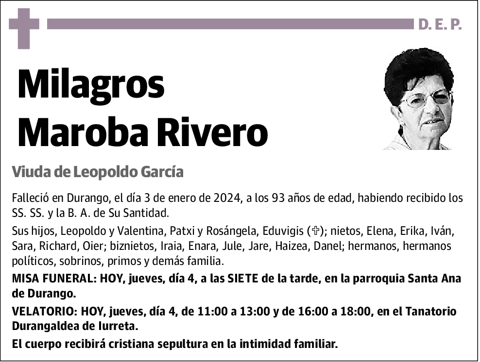 Milagros Maroba Rivero