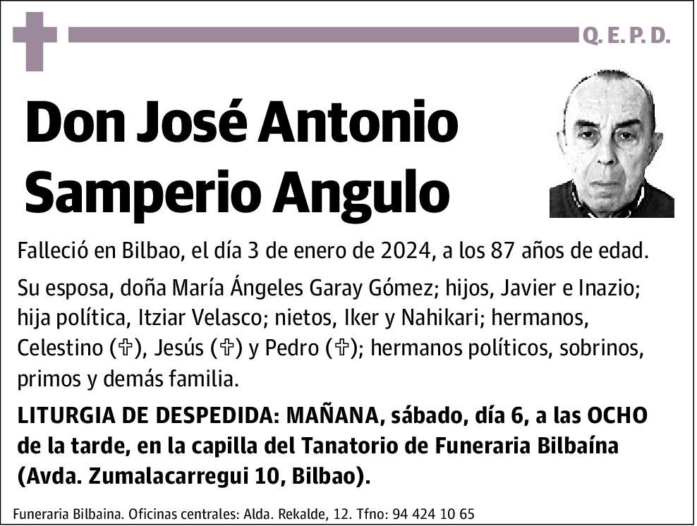 José Antonio Samperio Angulo