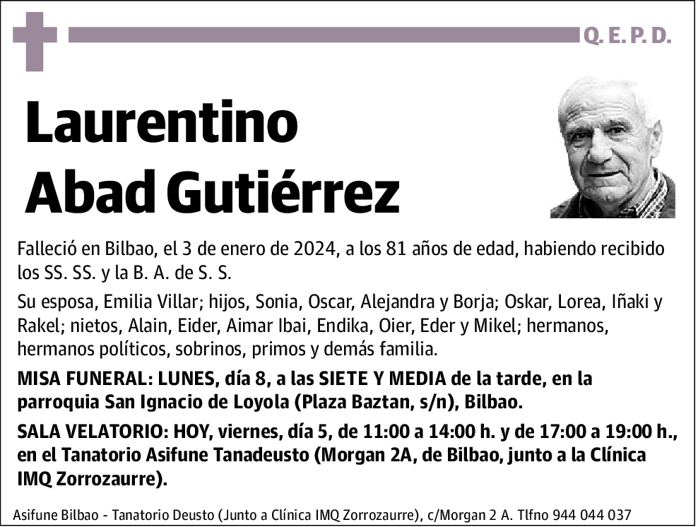 Laurentino Abad Gutierrez