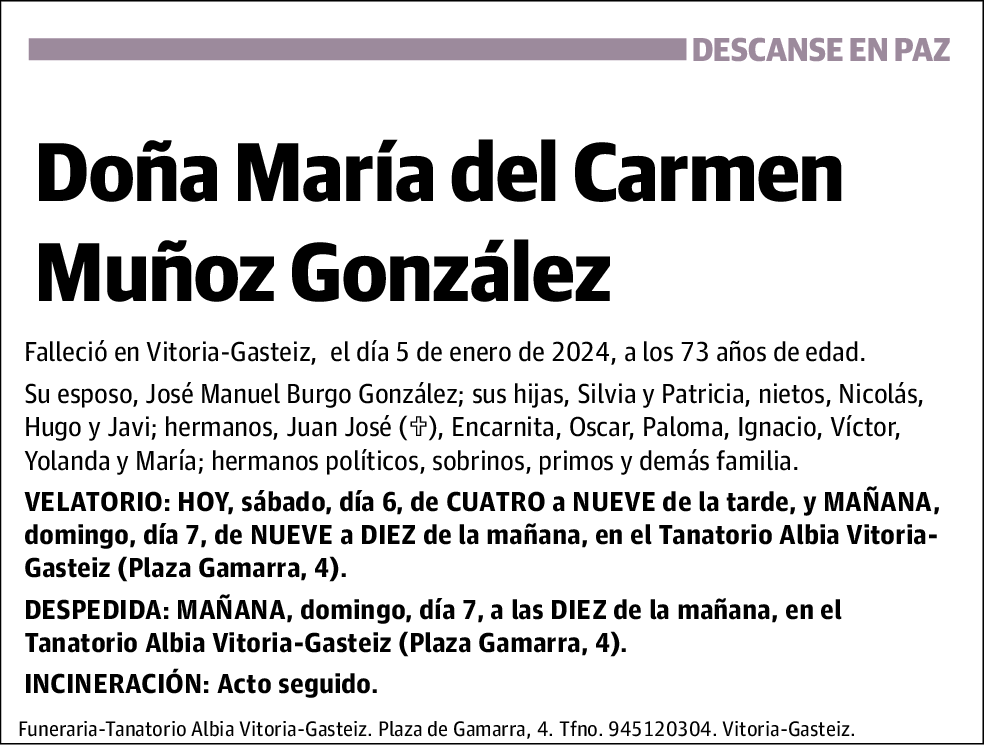 María del Carmen Muñoz González