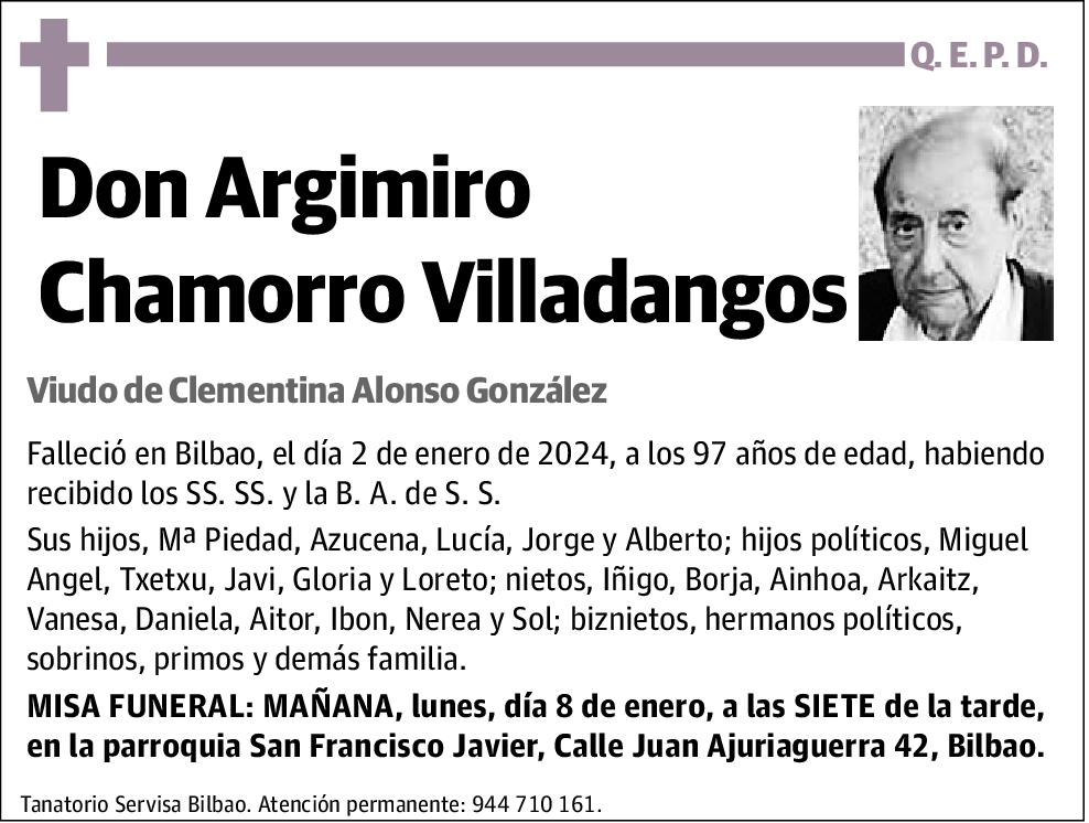 Argimiro Chamorro Villadangos