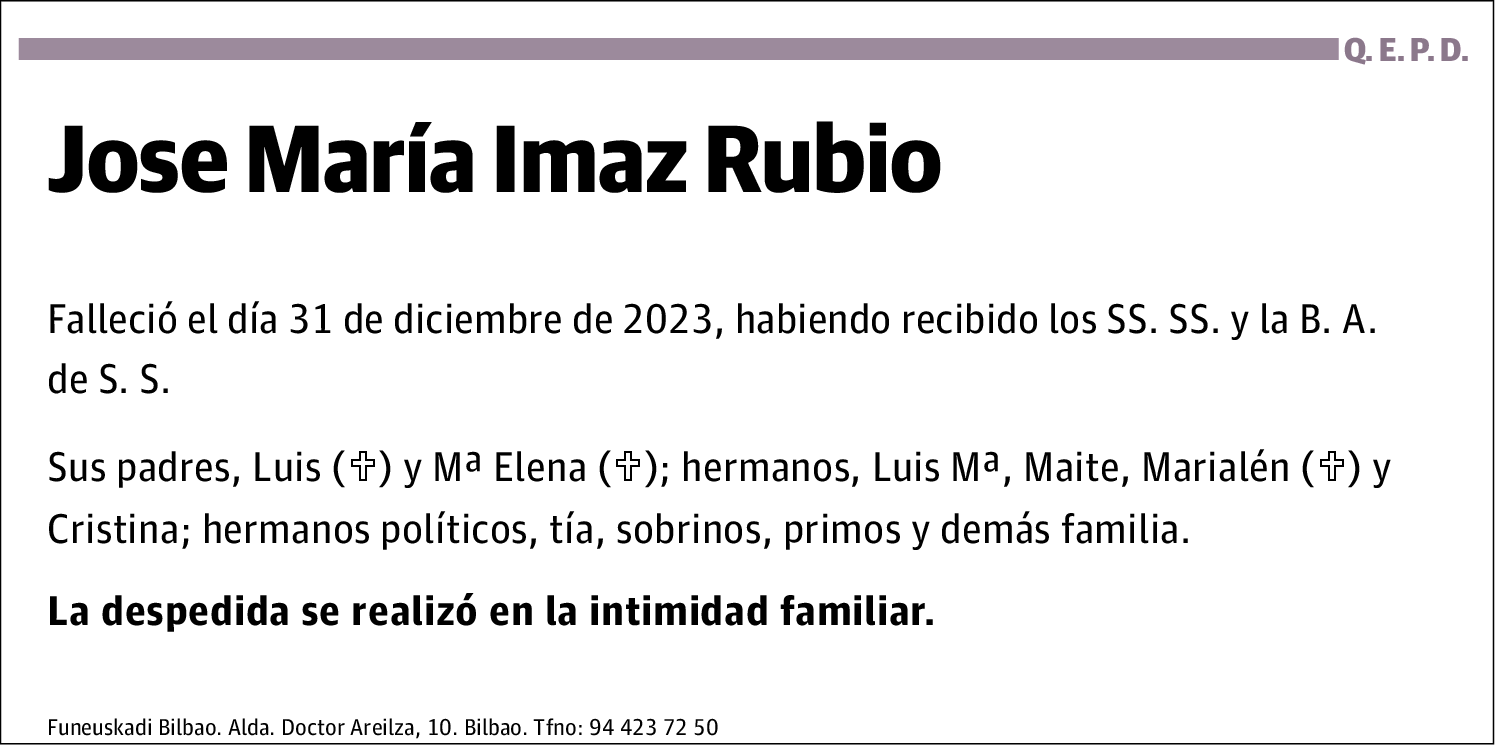 Jose María Imaz Rubio