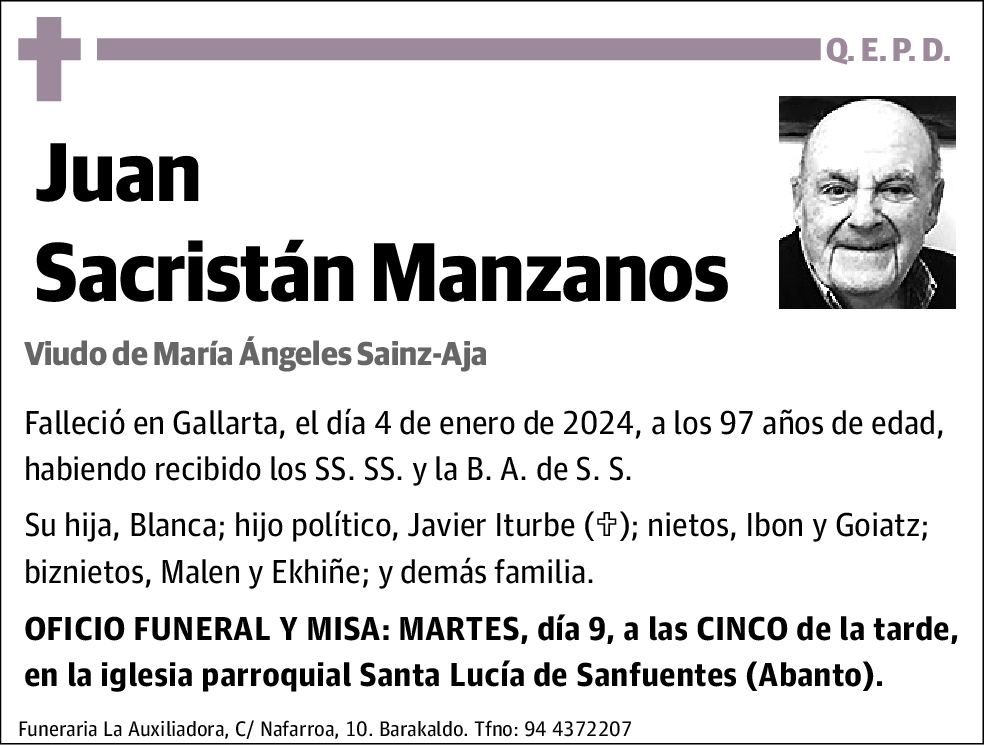 Juan Sacristán Manzanos