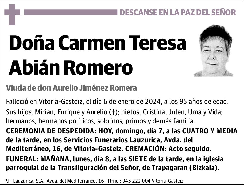 Carmen Teresa Abián Romero