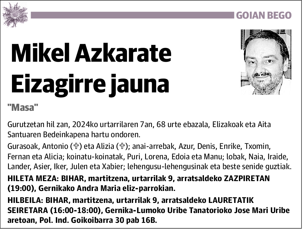 Mikel Azkarate Eizagirre