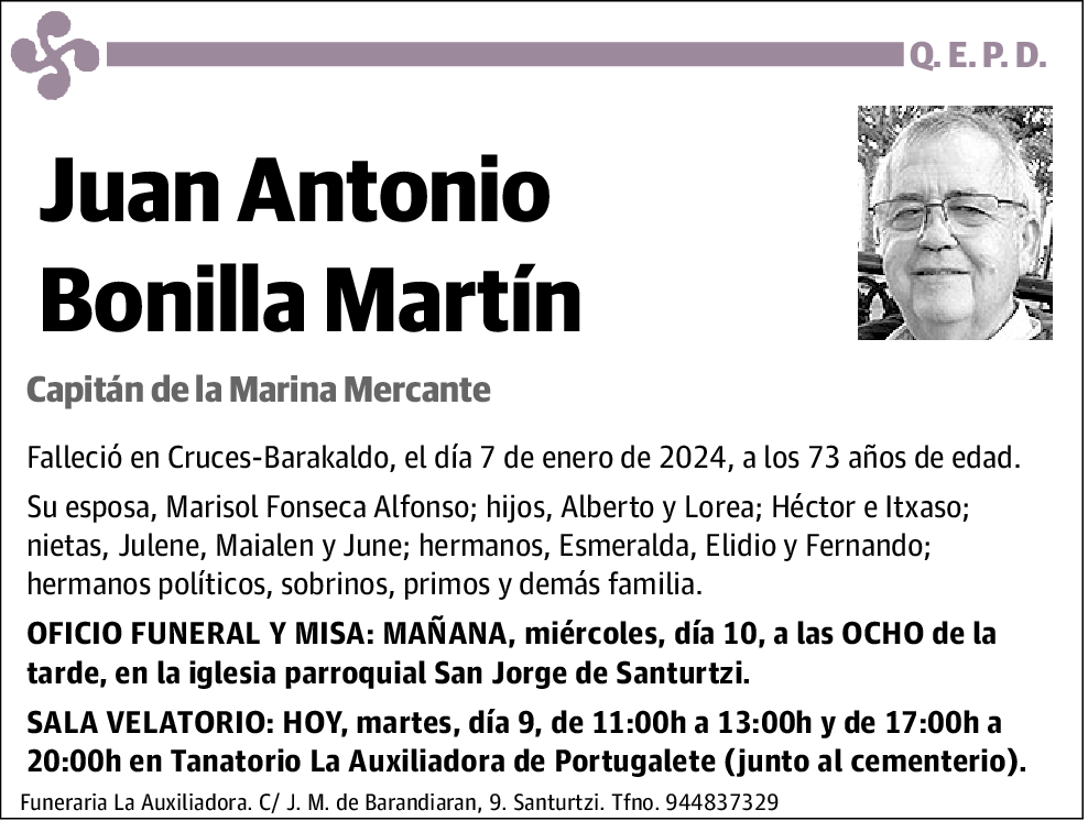 Juan Antonio Bonilla Martin