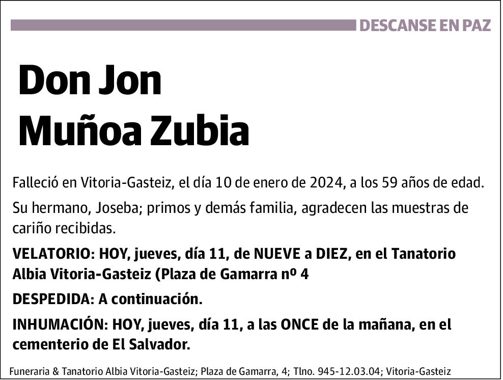 Jon Muñoa Zubia