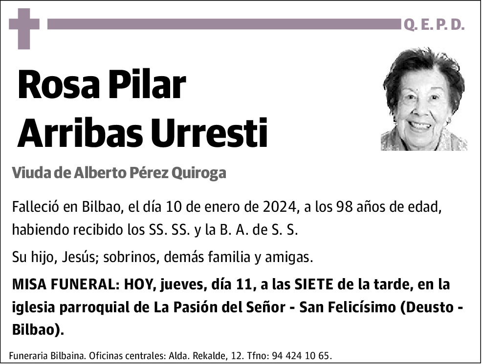 Rosa Pilar Arribas Urresti