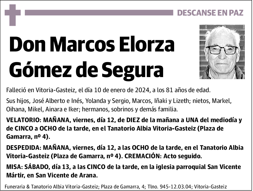 Marcos Elorza Gómez De Segura