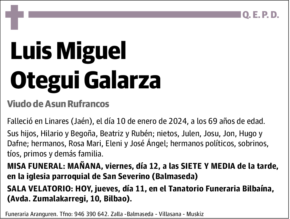 Luis Miguel Otegui Galarza