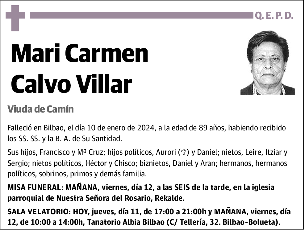 Maria Del Carmen Calvo Villar