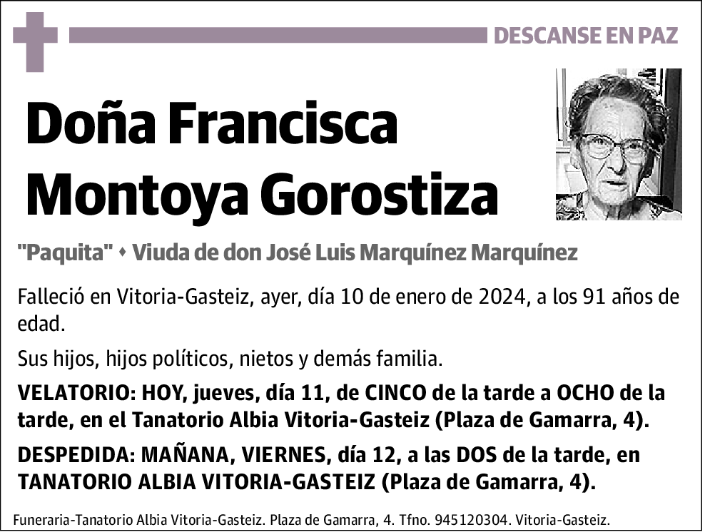 Francisca Montoya Gorostiza